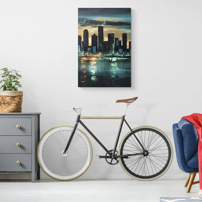 Houston Modern Aesthetic - Canvas Wall Art Living Room