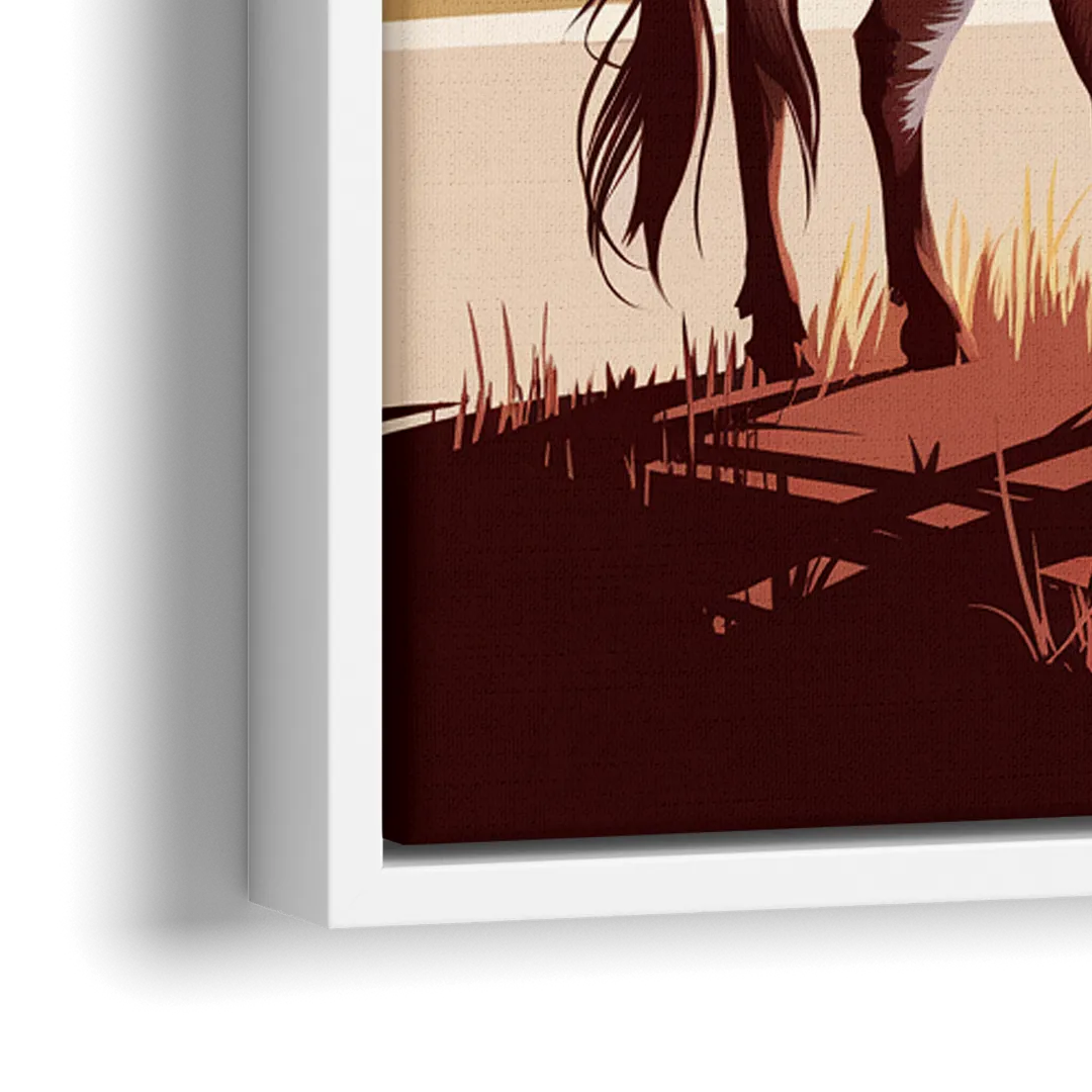 Austin Texas Longhorn Spirit - Close-Up White Frame Canvas