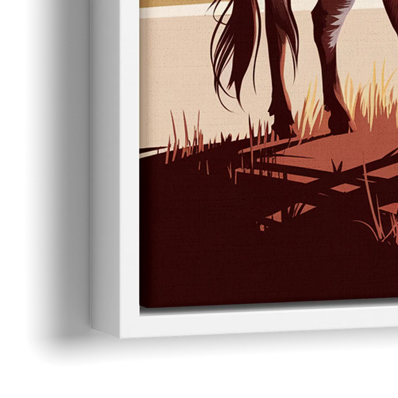 Austin Texas Longhorn Spirit - Close-Up White Frame Canvas