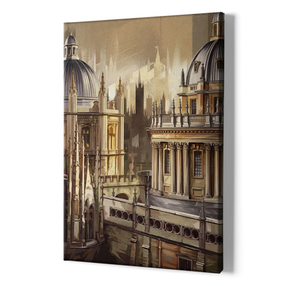 Oxford College Architecture - Canvas Print Art Sides