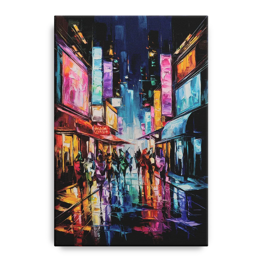 Joseph Vibrant Streets - Canvas Wall Art