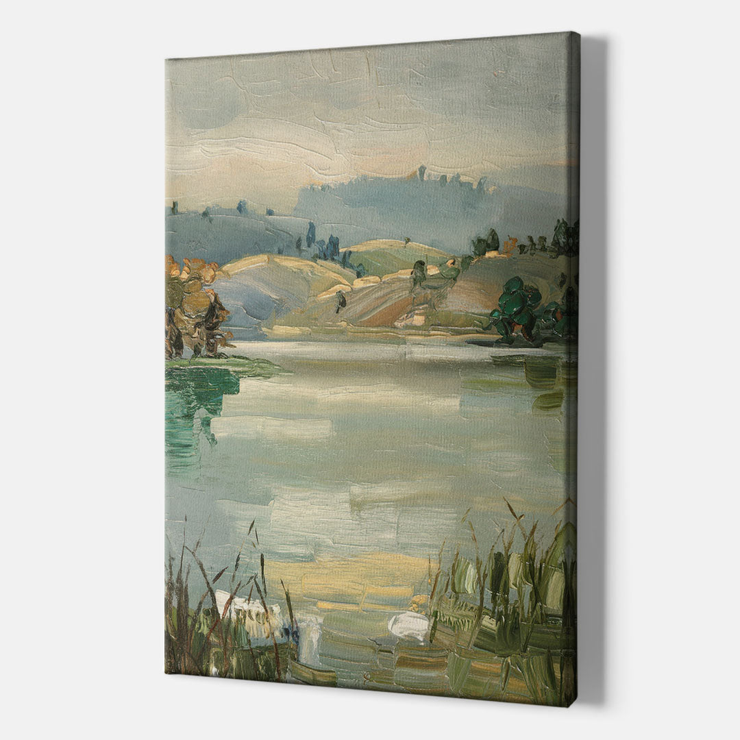 Burlington Peaceful Lakeside - Canvas Wall Art Indoor