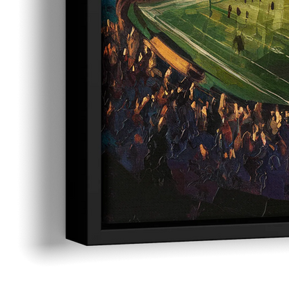 Oakland Coliseum Memories - Close-Up Black Frame Canvas