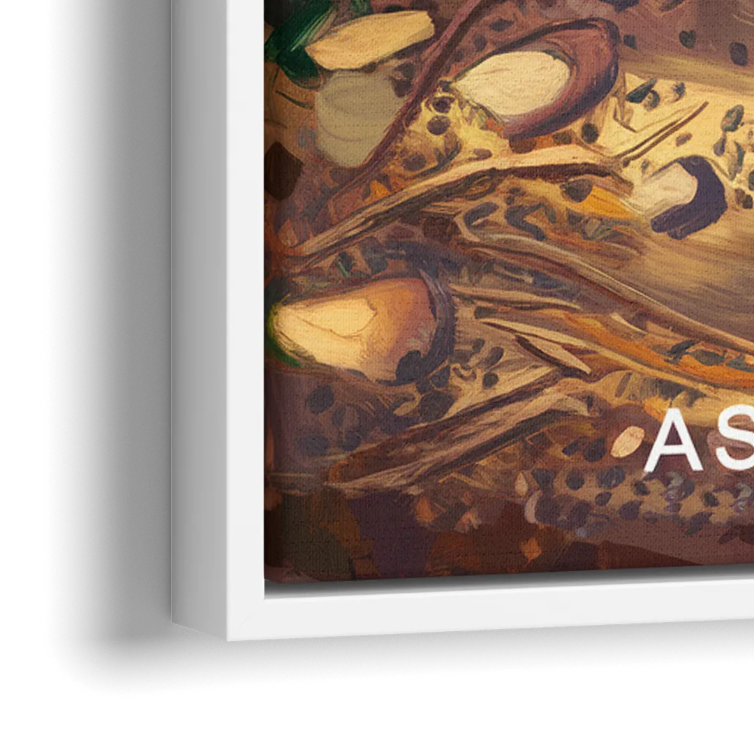 Ashland Hiking Paths - Close-Up White Frame Canvas