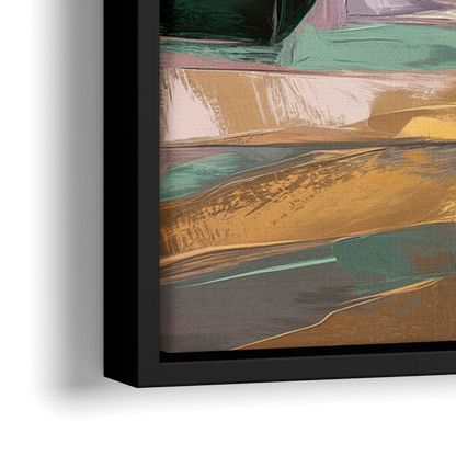 Tampa Bayshore Boulevard Scene - Close-Up Black Frame Canvas