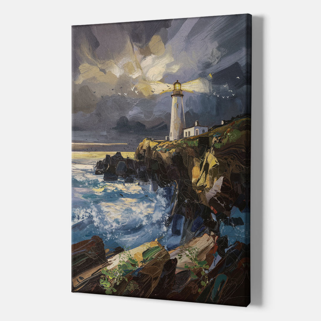 Bandon Lighthouse View - Canvas Wall Art Indoor