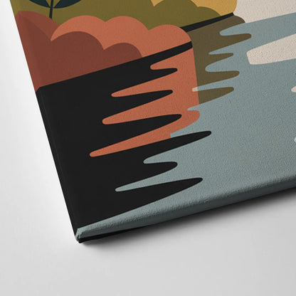 Stanley Park Seawall Canvas Close Up