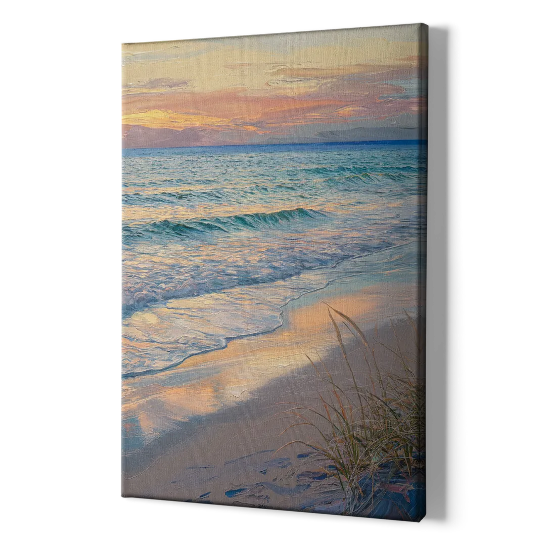 Hilton Head Island Sunset Beach View - Canvas Print Art Sides
