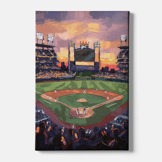 Kansas City Royals Stadium View - Canvas Wall Art