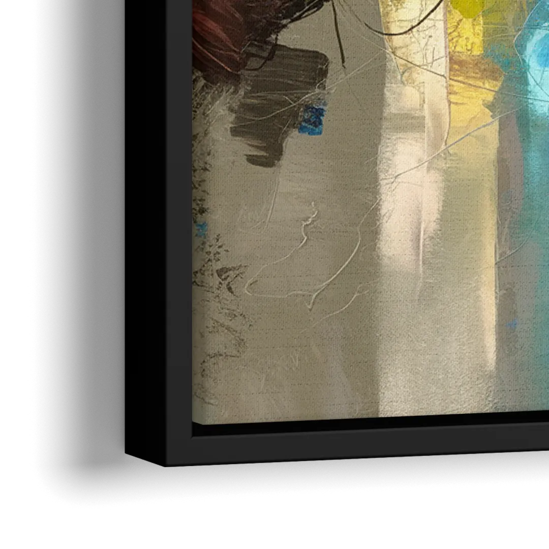 Birmingham Alabama Magic City - Close-Up Black Frame Canvas