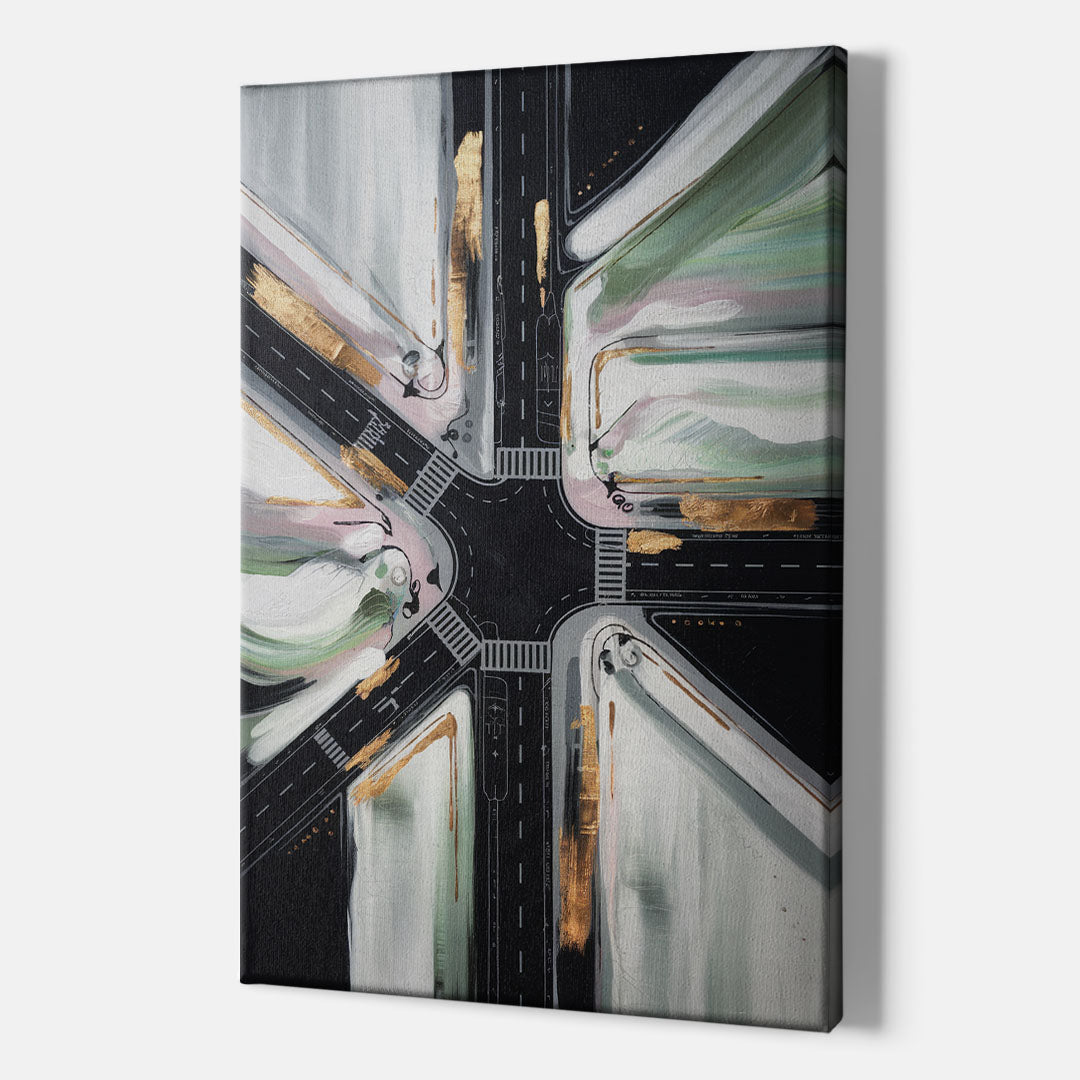 Irving Urban Streets - Canvas Wall Art Indoor
