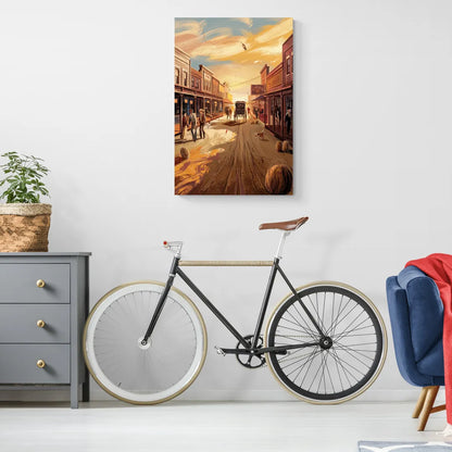 Tombstone Wild West Vibes - Canvas Wall Art Living Room