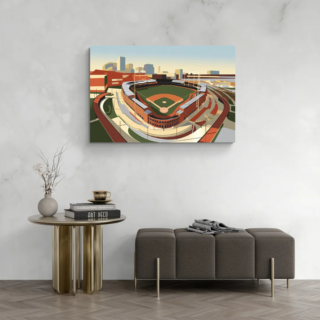 Camden Yards Baseball Stadium - Canvas Wall Art Living Room
