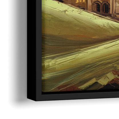 Oxford Dreaming Spires - Close-Up Black Frame Canvas