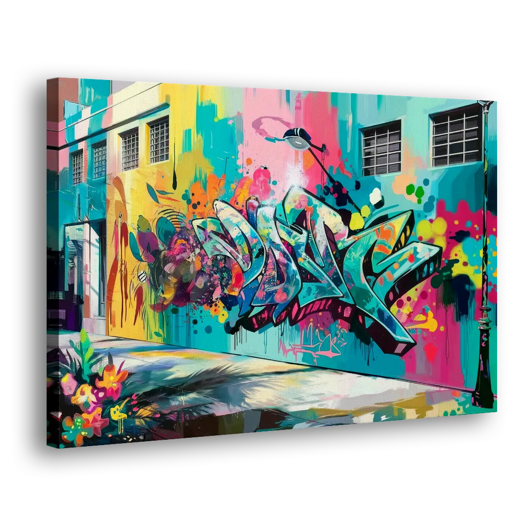 Miami Wynwood Murals - Canvas Print Art Sides