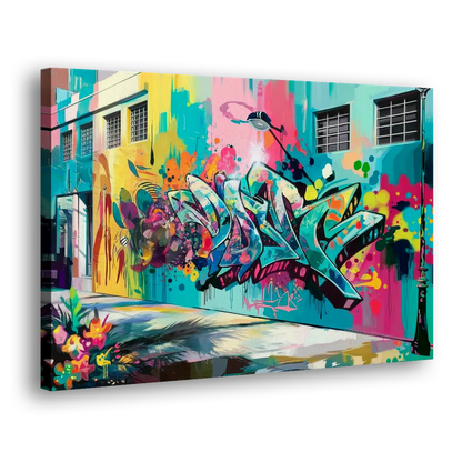 Miami Wynwood Murals - Canvas Print Art Sides