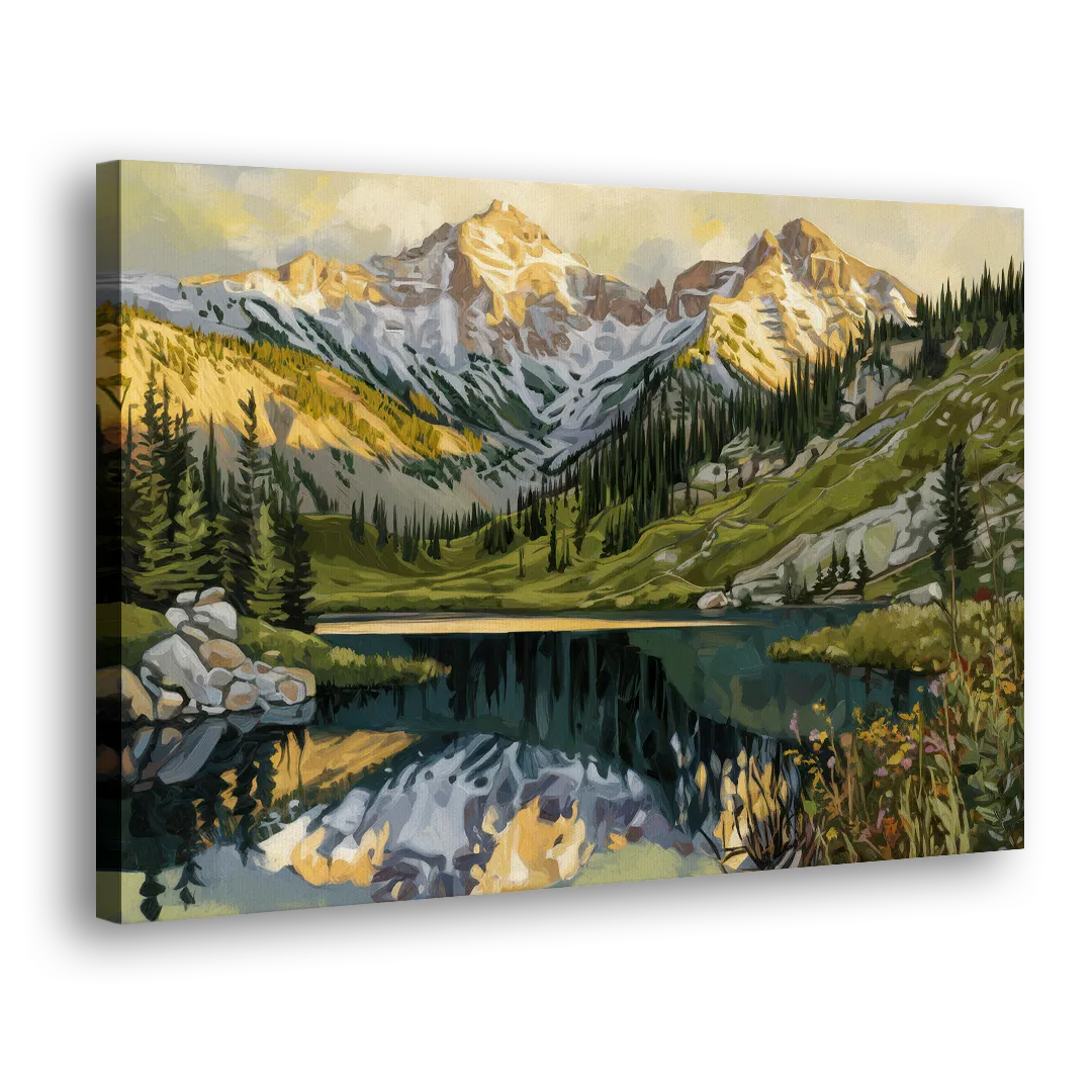 Breckenridge Colorado Rockies - Canvas Print Art Sides