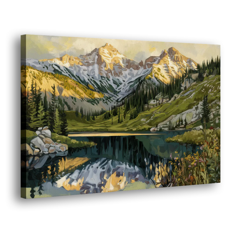 Breckenridge Colorado Rockies - Canvas Print Art Sides