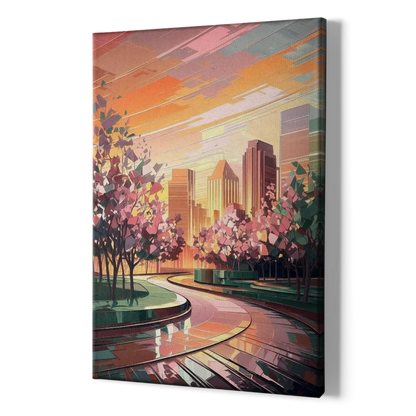 Anaheim Cityscape Vibes - Canvas Print Art Sides