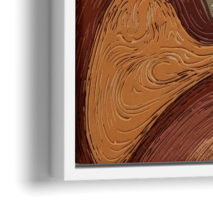 Bisbee Rustic Mountain Scene - Close-Up White Frame Canvas