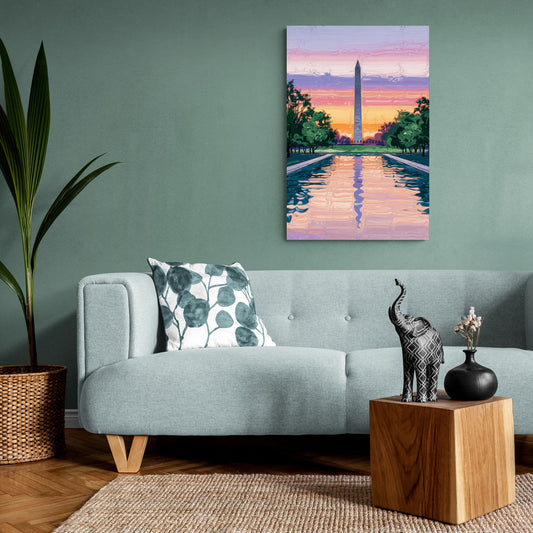 Washington Monument View - Canvas Wall Art Living Room