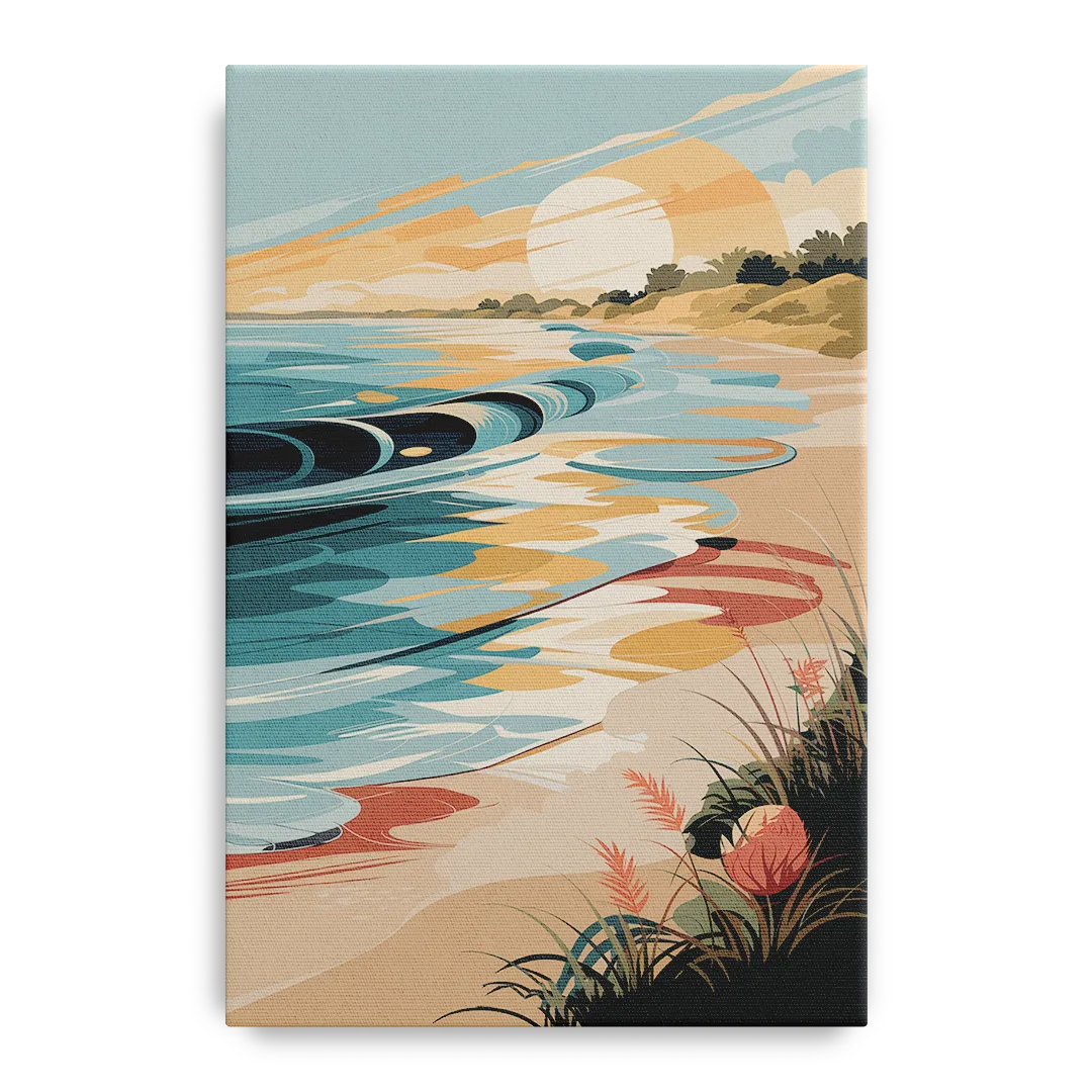 Fort Lauderdale Surf and Sand - Canvas Wall Art