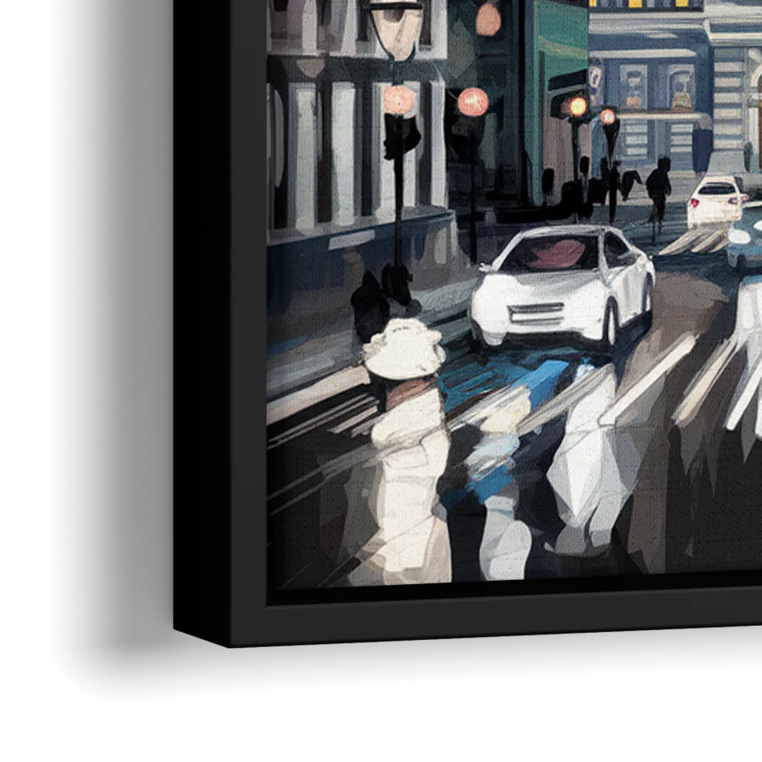 Philadelphia City Hall - Close-Up Black Frame Canvas