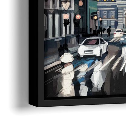 Philadelphia City Hall - Close-Up Black Frame Canvas