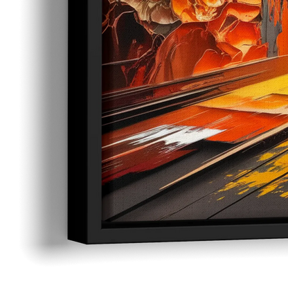 Ashland Street Art Vibes - Close-Up Black Frame Canvas