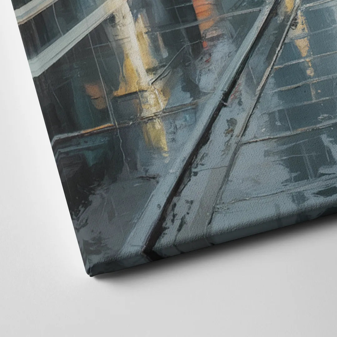 Vancouver Rainy Day Canvas Close Up