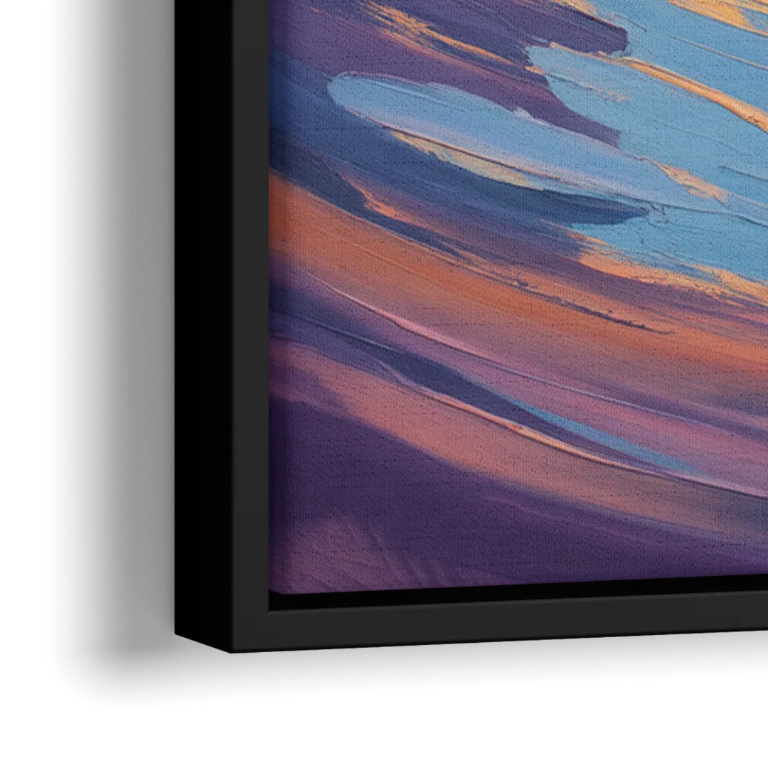 Kitsilano Beach - Close-Up Black Frame Canvas
