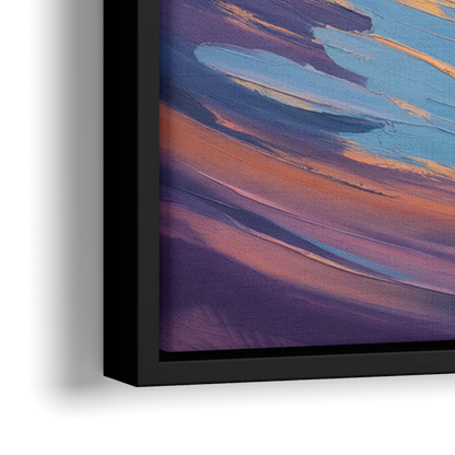 Kitsilano Beach - Close-Up Black Frame Canvas