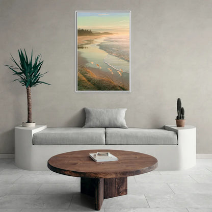 Sitka Tranquil Shores - Living Room White Frame Canvas