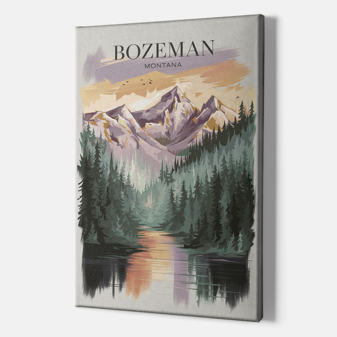 Bozeman Montana Wilderness - Canvas Wall Art Indoor
