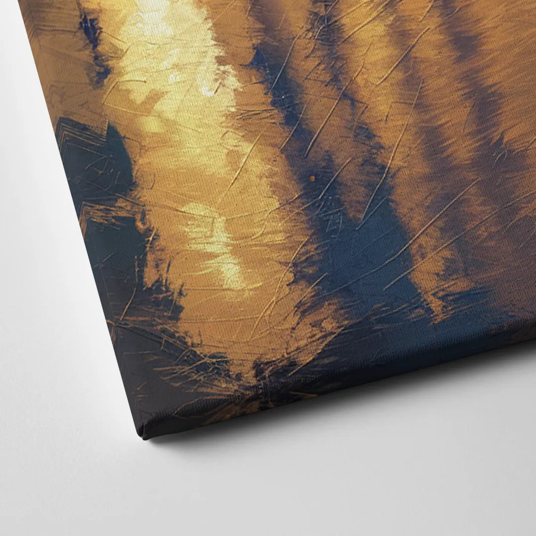 Pittsburgh Nighttime Glow Canvas Close Up