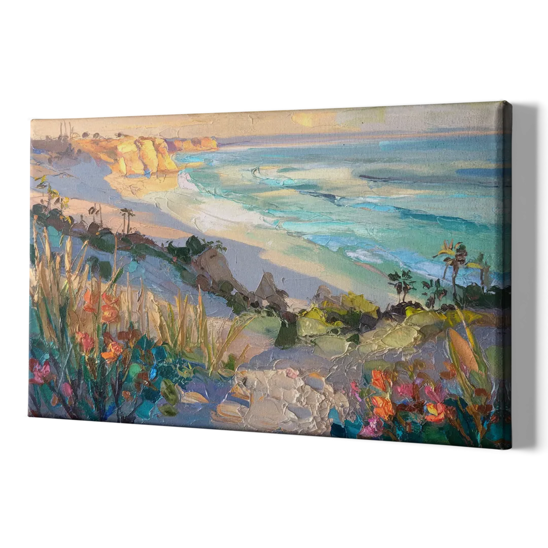 La Jolla Pacific Blues - Canvas Print Art Sides