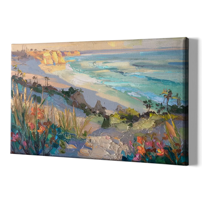 La Jolla Pacific Blues - Canvas Print Art Sides