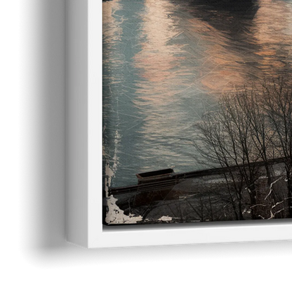 Pittsburgh Historic Landmarks - Close-Up White Frame Canvas