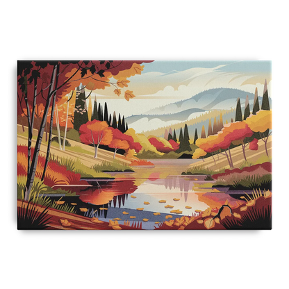 Ashland Fall Foliage - Canvas Wall Art