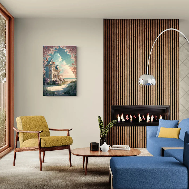 Cape May Victorian Charm - Canvas Wall Art Living Room