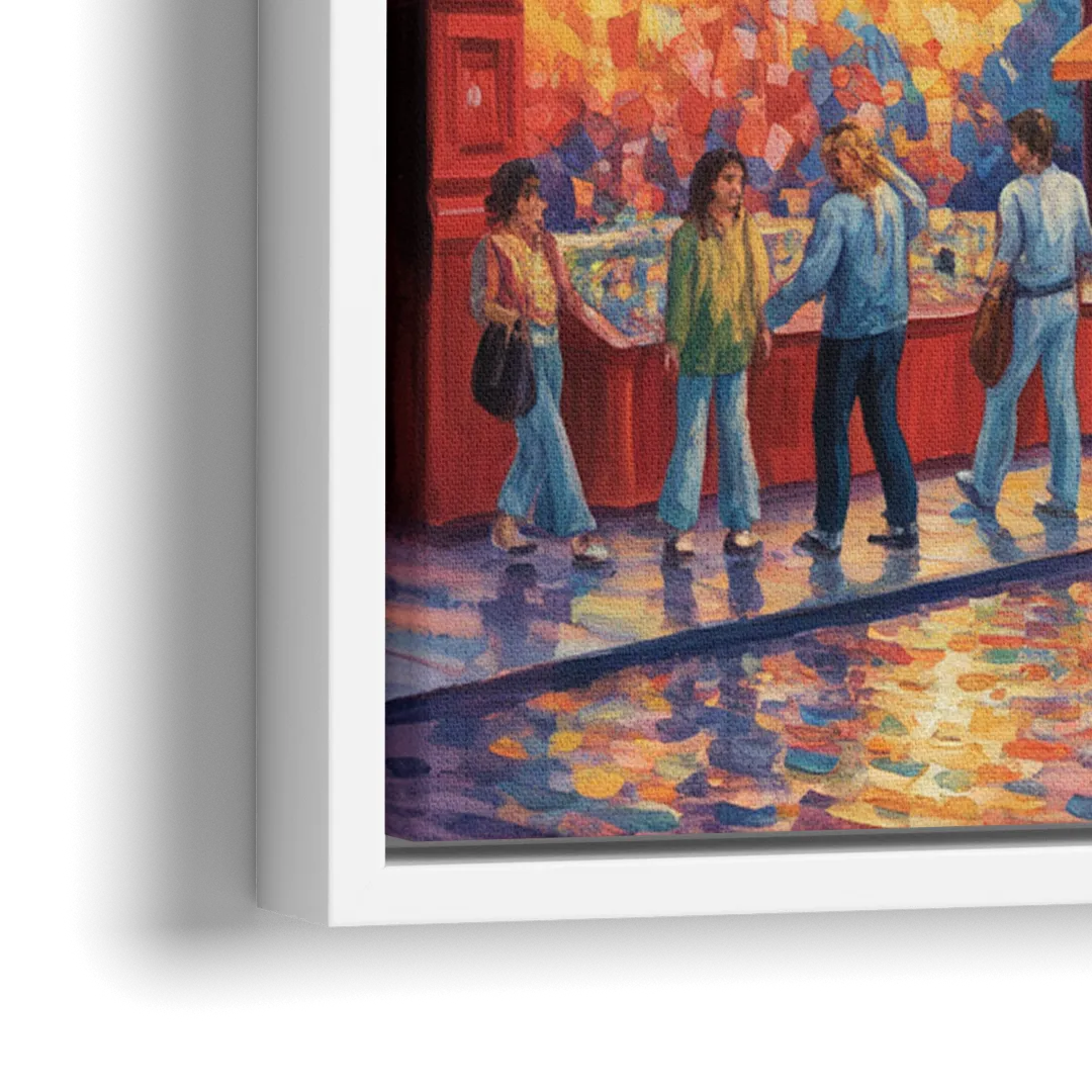 Rue Saint Paul Vibes - Close-Up White Frame Canvas