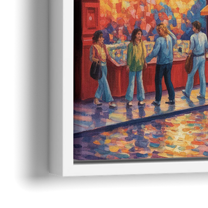 Rue Saint Paul Vibes - Close-Up White Frame Canvas