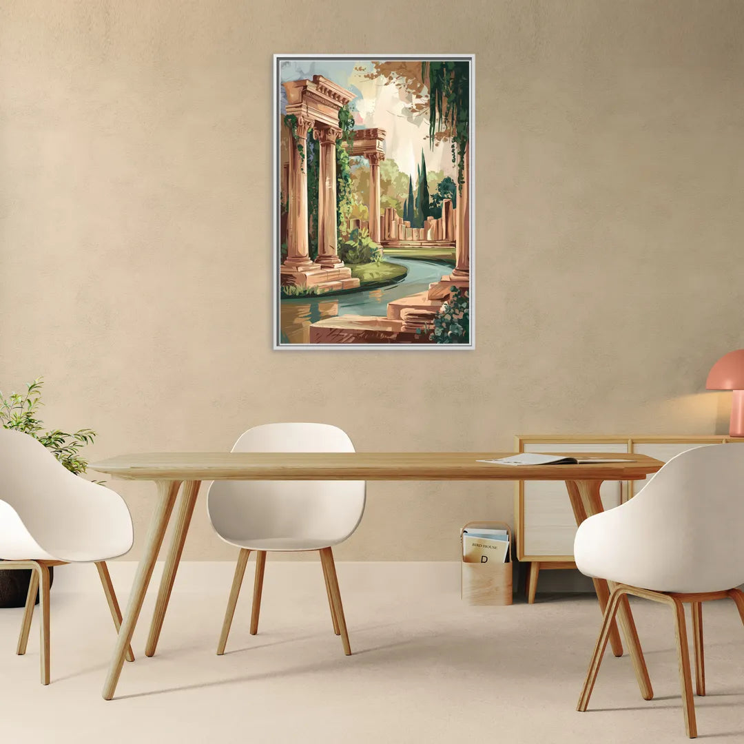 Glendale Artistic Heritage - Living Room White Frame Canvas