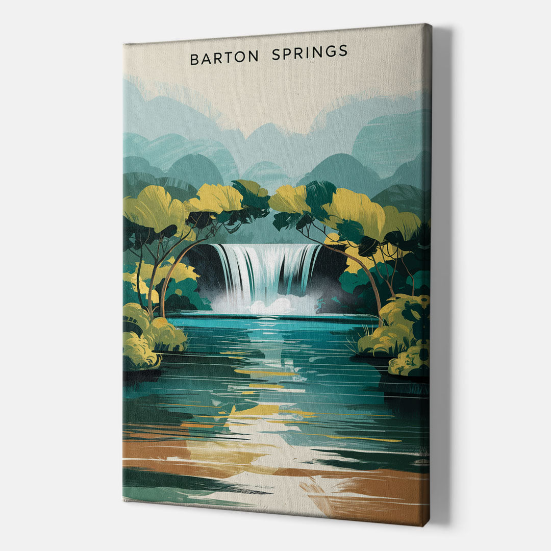 Austin Barton Springs Serenity - Canvas Wall Art Indoor