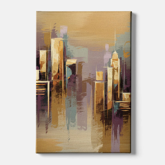 Kansas City Downtown Panorama - Canvas Wall Art
