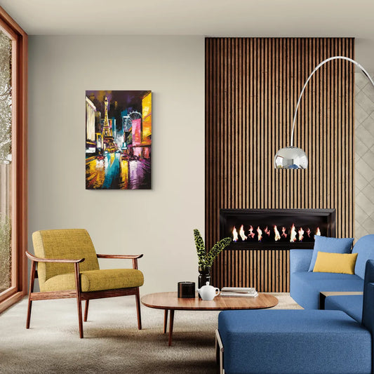 Las Vegas Downtown Energy - Canvas Wall Art Living Room