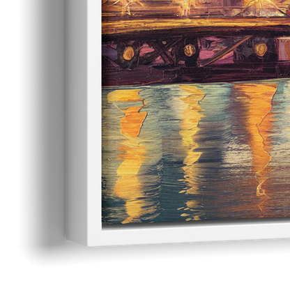 Corpus Christi Skyline View - Close-Up White Frame Canvas