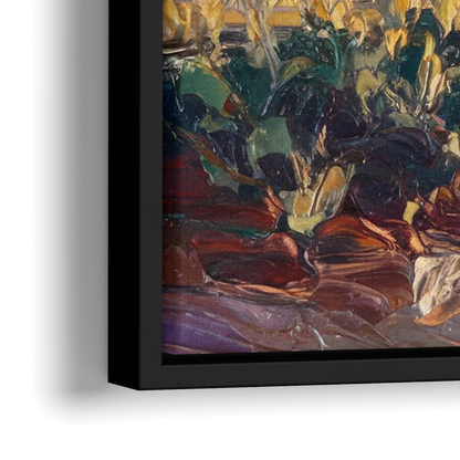 Santa Fe Sunset Landscape - Close-Up Black Frame Canvas