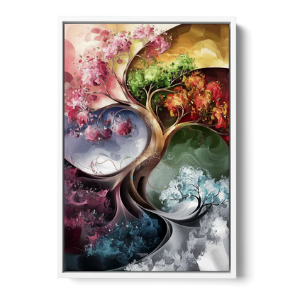 Ashland Vibrant Seasons - White Frame Canvas