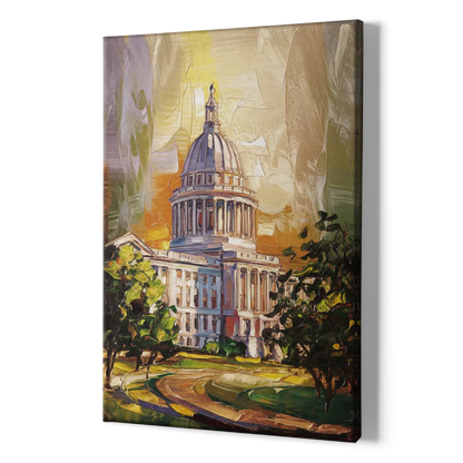 Raleigh Historic Landmarks - Canvas Print Art Sides